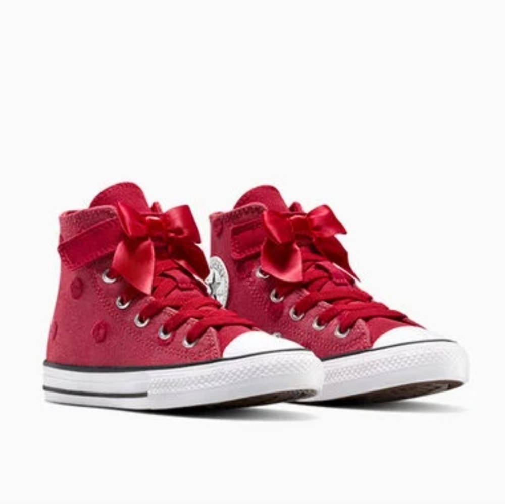 Chuck Taylor All Star Polka Dots & Bow Size 4t